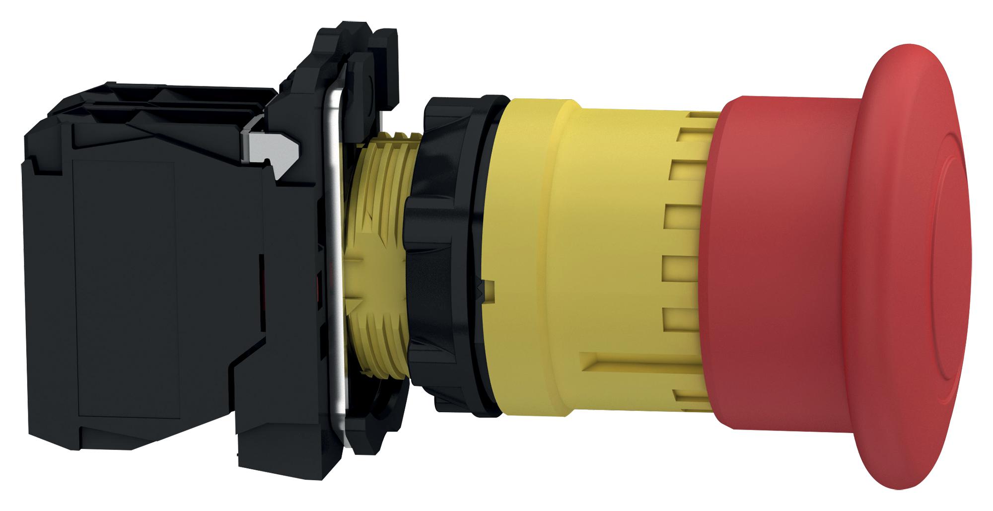 XB5AT842 EMERGENCY STOP SWITCH, SPST-NC, 120VAC SCHNEIDER ELECTRIC