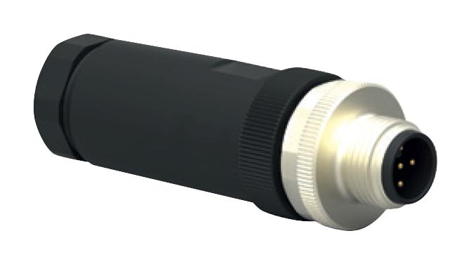 T4111002081-000 SENSOR CONNECTOR, M12, PLUG, 8POS TE CONNECTIVITY