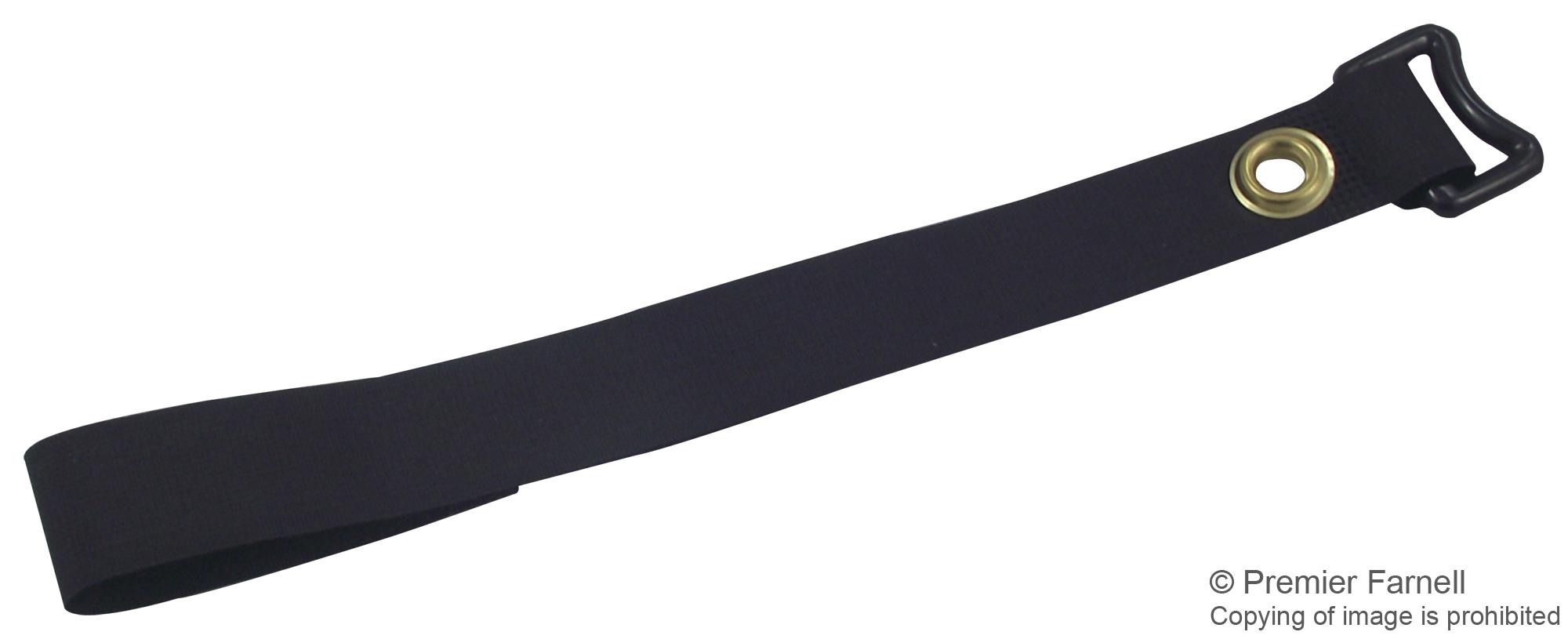 GCTC3S-X0 HOOK & LOOP CABLE TIE, 305MM, BLACK PANDUIT