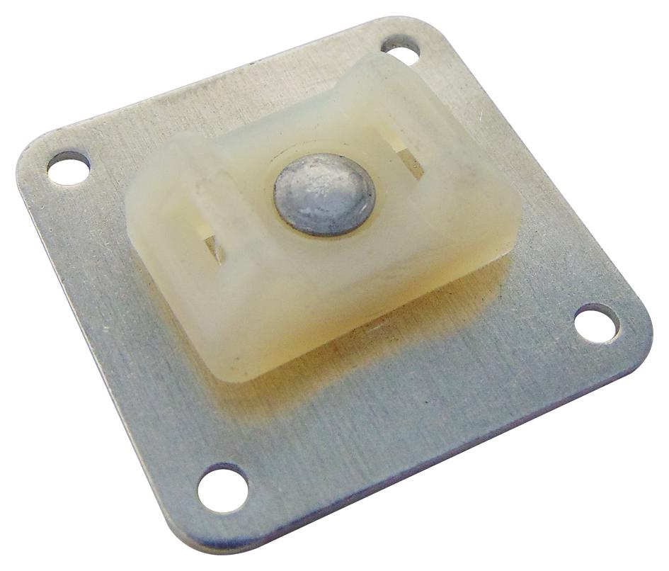 ASMS-A-T CABLE TIE MOUNT, ALUMINIUM/NYLON, NAT PANDUIT