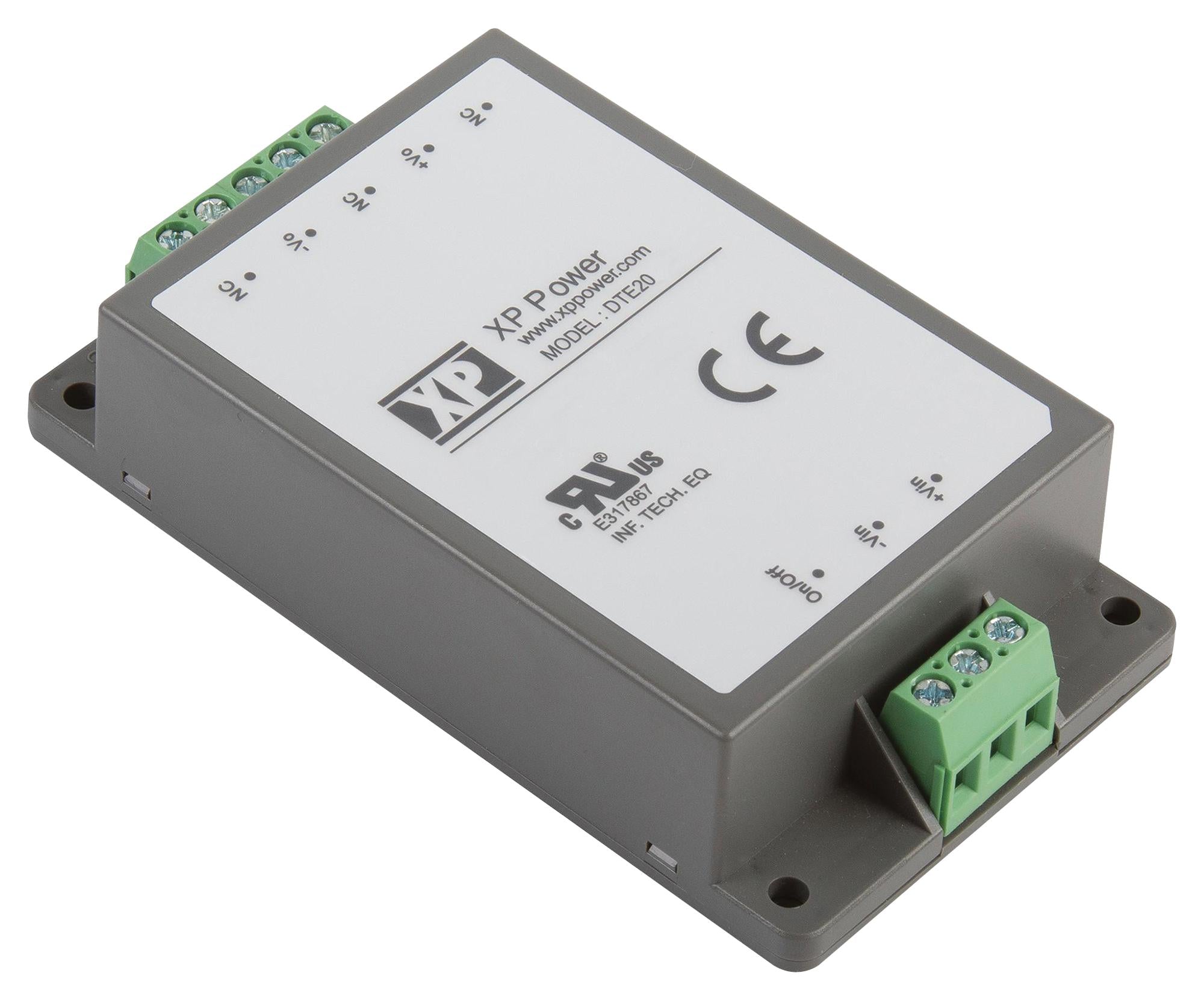 DTE2048S24 DC-DC CONVERTER, 24V, 0.835A XP POWER