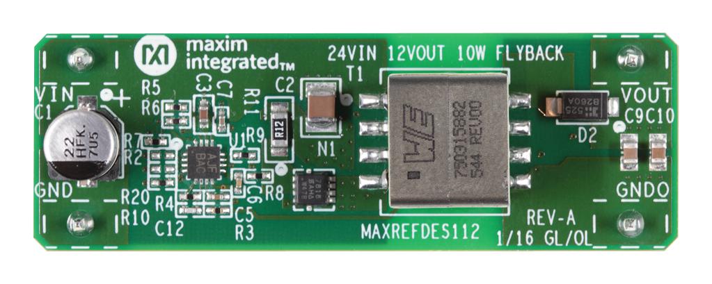 MAXREFDES112D# REF DESIGN BRD, FLYBACK 12V PWR SUPPLY MAXIM INTEGRATED / ANALOG DEVICES