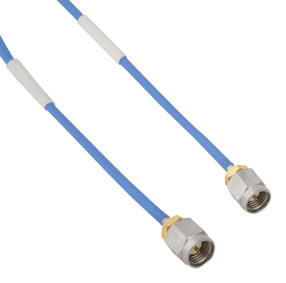 095-902-451M025 RF CABLE ASSEMBLY, SMA STR PLUG, 9.84" AMPHENOL RF