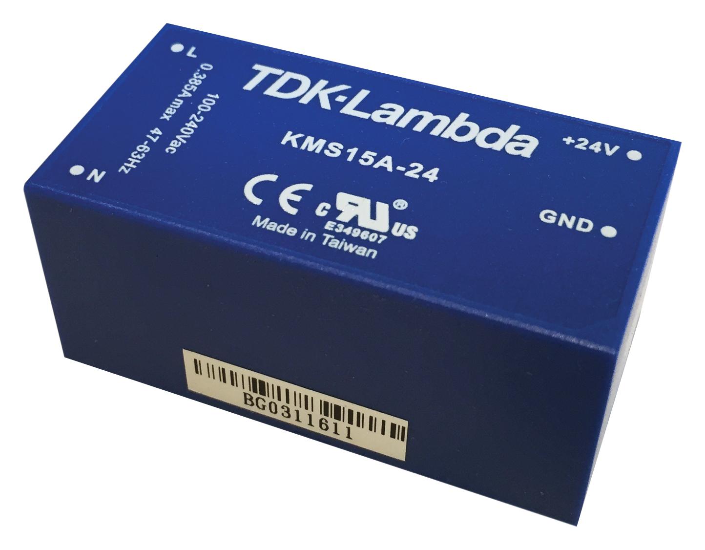 KMS-15A-24 POWER SUPPLY, AC-DC, 25V, 0.625A TDK-LAMBDA