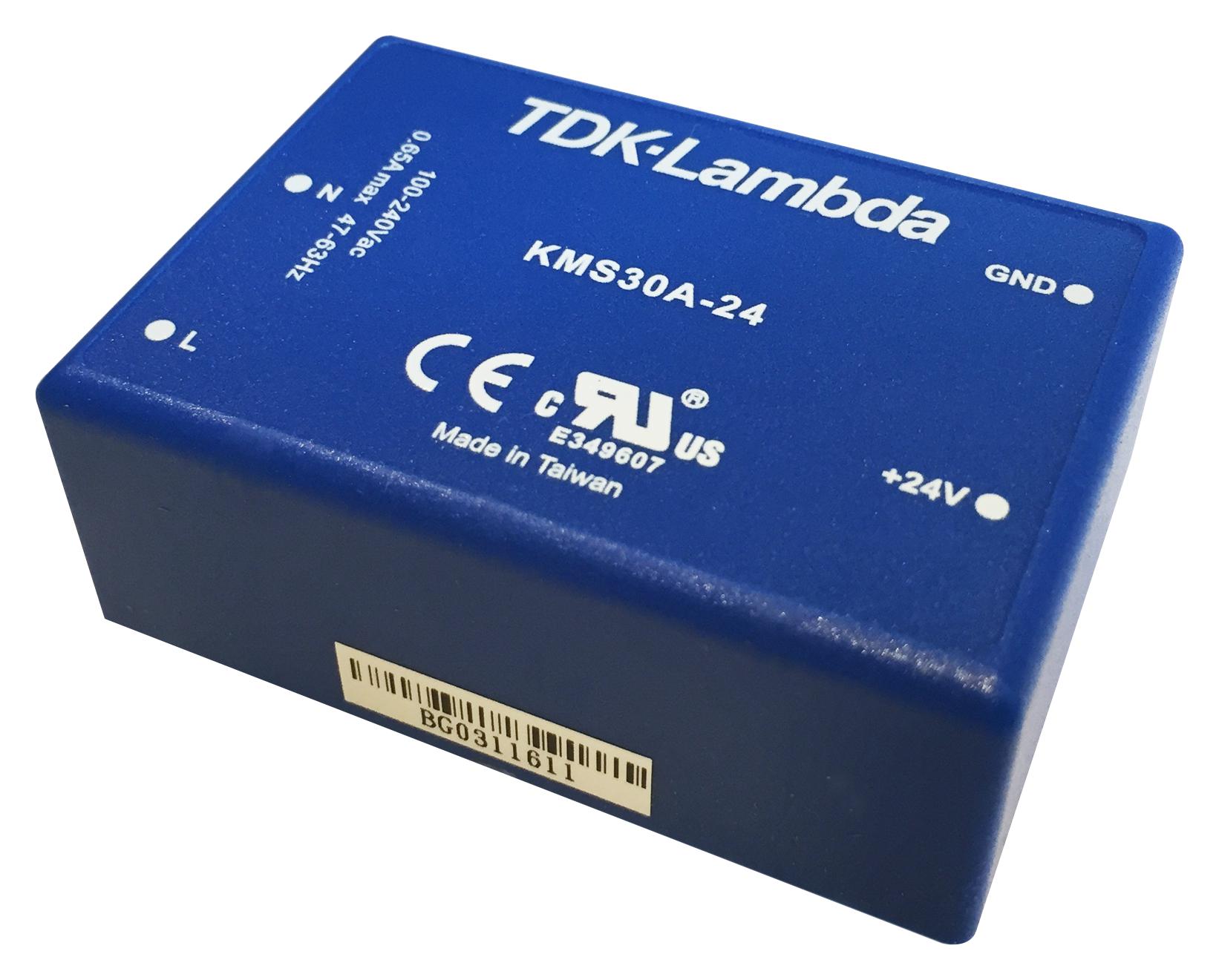 KMS-30A-12 POWER SUPPLY, AC-DC, 12V, 2.5A TDK-LAMBDA