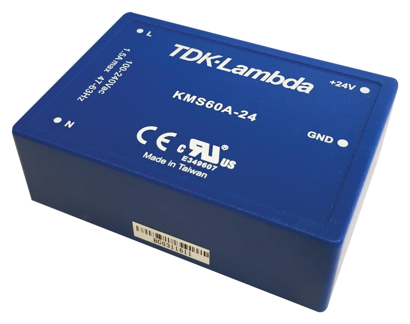 KMS-60A-15 POWER SUPPLY, AC-DC, 15V, 4A TDK-LAMBDA
