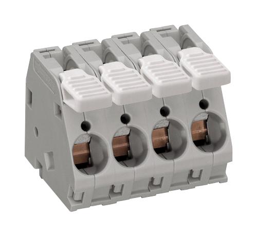 2716-103 TB, WIRE TO BOARD, 3POS, 16-6AWG, GREY WAGO
