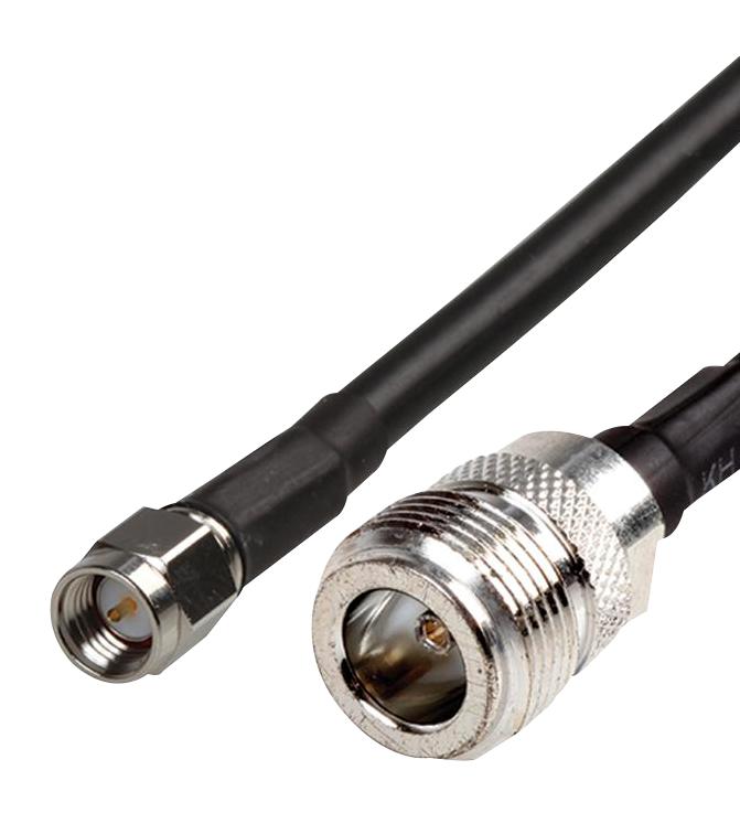 ASMN500A058L13 RF CABLE ASSEMBLY, SMA PLUG-N SKT, 5M SIRETTA