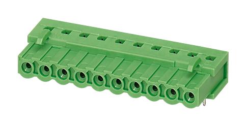 IC 2,5/ 3-G-5,08 TERMINAL BLOCK, HEADER, 3POS, R/A PHOENIX CONTACT