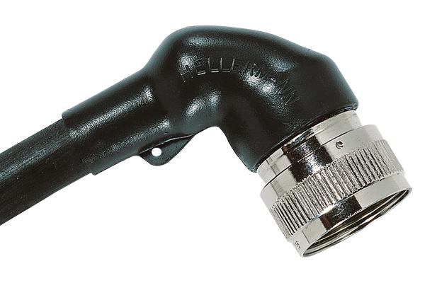 411-55012 HEAT-SHRINK BOOT, RIGHT ANGLE, 31MM, BLK HELLERMANNTYTON