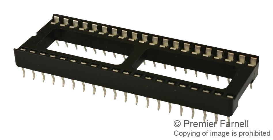 4840-6004-CP DIP SOCKET, 40POS, 2ROW, 2.54MM, TH 3M