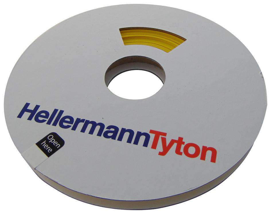 553-40950 HEAT-SHRINK TUBING, 3:1, 9MM, YELLOW HELLERMANNTYTON
