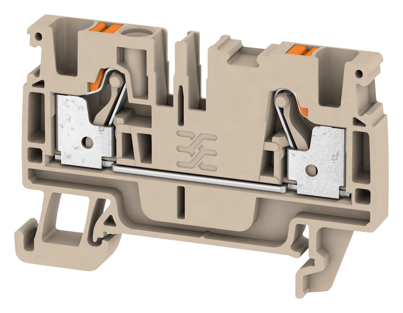 2051180000 TERMINAL BLOCK, DIN RAIL, 2POS, 12AWG WEIDMULLER