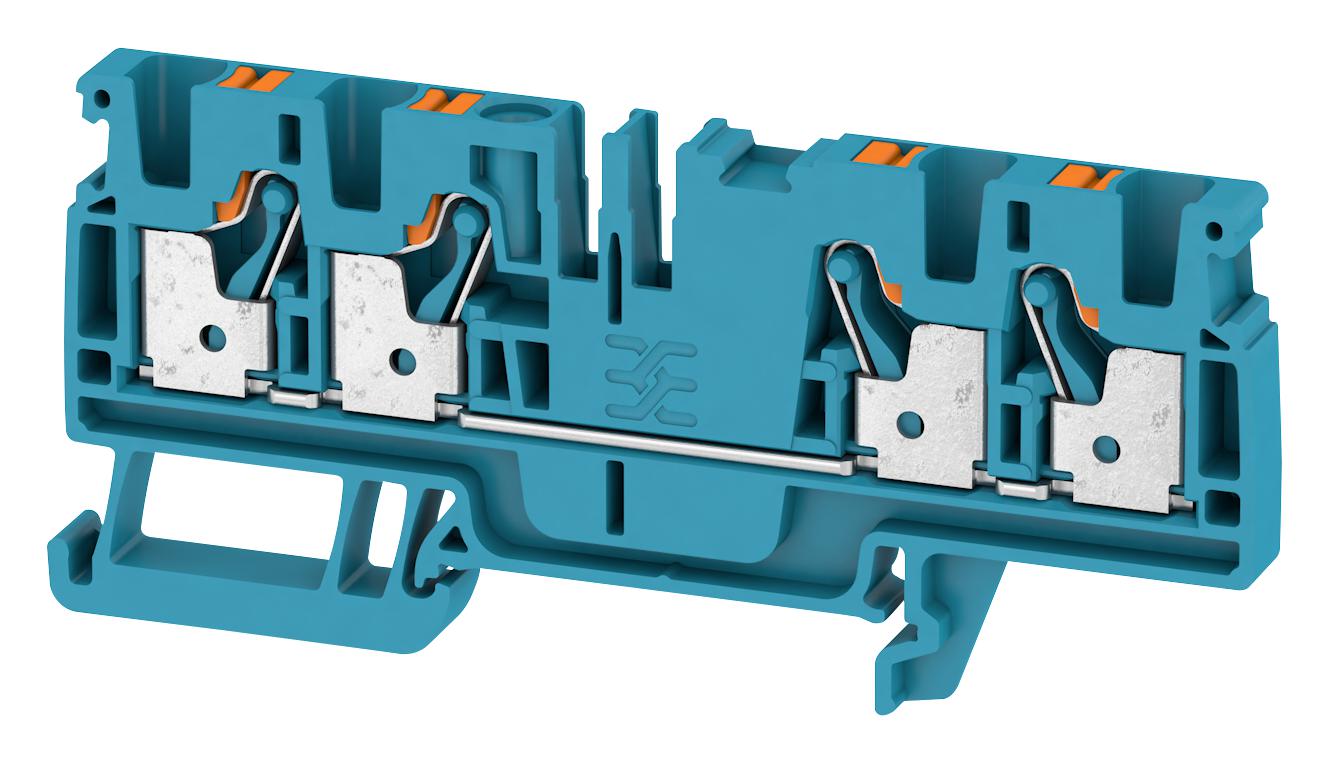 2051520000 TERMINAL BLOCK, DIN RAIL, 4POS, 12AWG WEIDMULLER