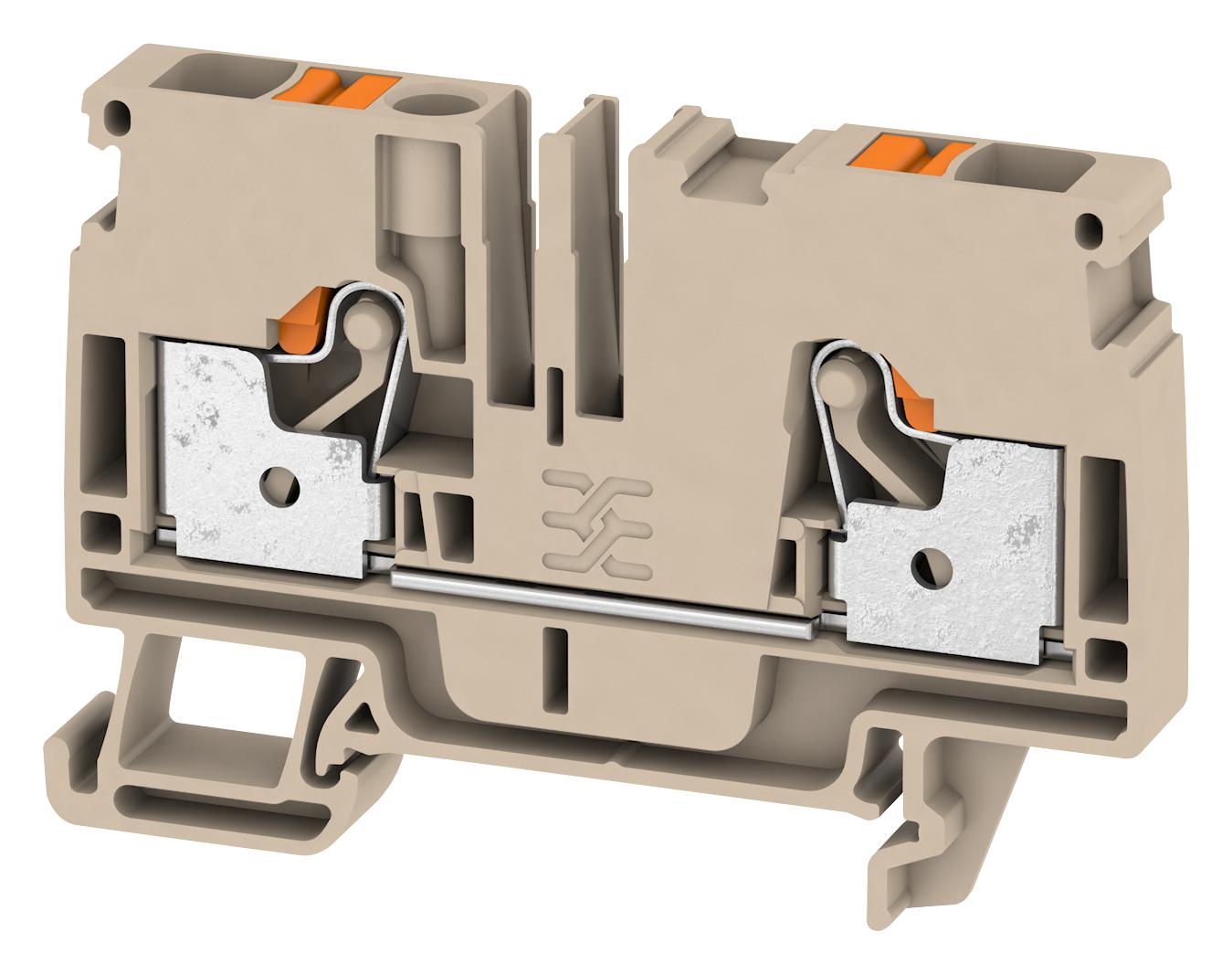 1992110000 TERMINAL BLOCK, DIN RAIL, 2POS, 8AWG WEIDMULLER