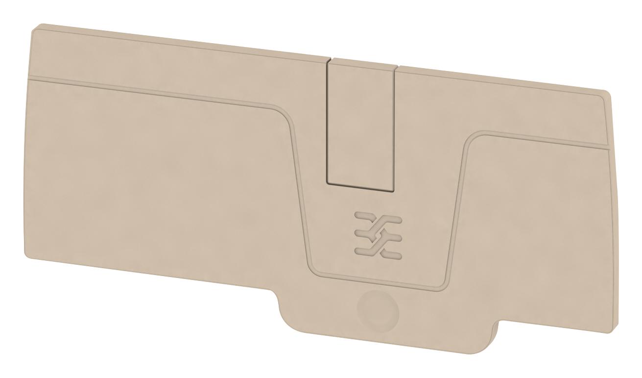 1991970000 END PLATE, FEED THRU TERM BLOCK, BEIGE WEIDMULLER