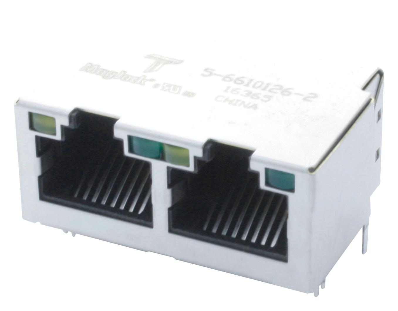 5-6610126-2 CONNECTOR, RJ45, JACK, 8P8C, THT TRP CONNECTOR/BEL