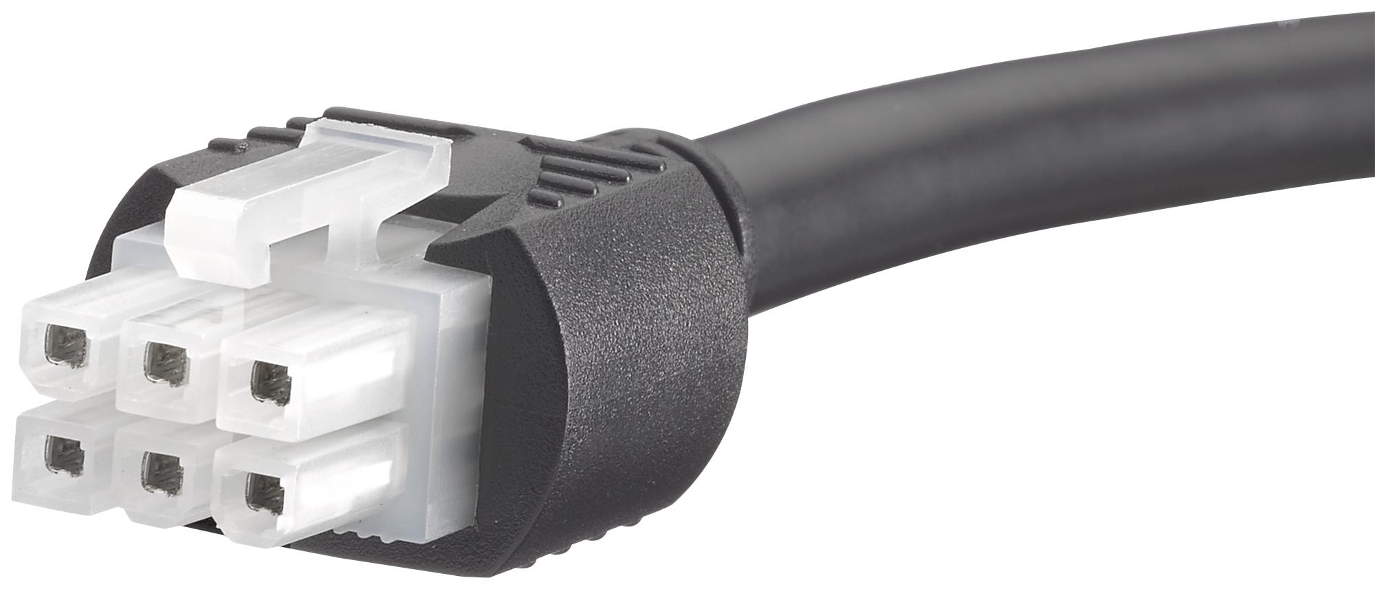 245135-0610 CABLE ASSY, 6POS, RCPT-RCPT, 1M MOLEX