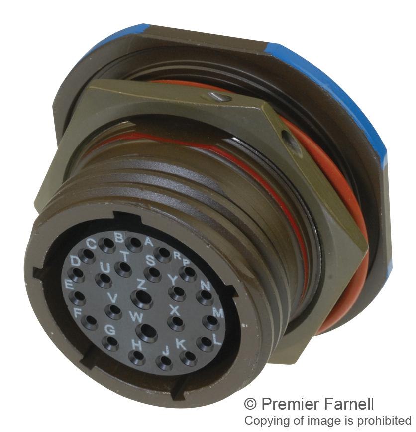 D38999/24ZE6AB CIRCULAR CONNECTOR, RCPT, 17-6, JAM NUT SOURIAU-SUNBANK / EATON