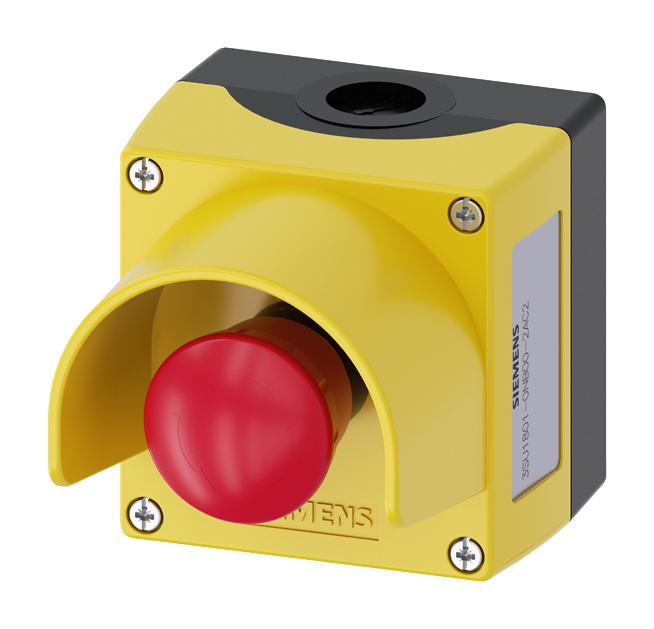 3SU1801-0NB00-2AC2 EMERGENCY STOP SW, DPST-NC, 500V, SCREW SIEMENS