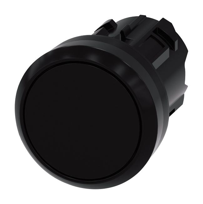 3SU1000-0AA10-0AA0 SWITCH ACTUATOR, PUSH BUTTON SW, BLACK SIEMENS