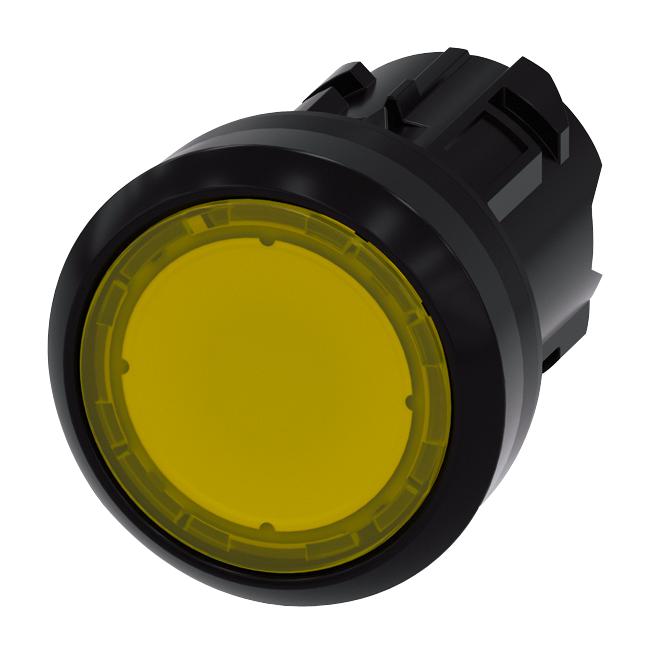 3SU1001-0AB30-0AA0 SWITCH ACTUATOR, PUSH BUTTON SW, YELLOW SIEMENS