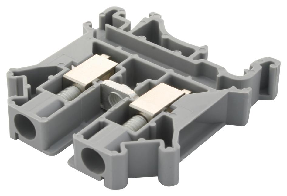 UK 6 N TERMINAL BLOCK, DIN RAIL, 2POS, 8AWG PHOENIX CONTACT