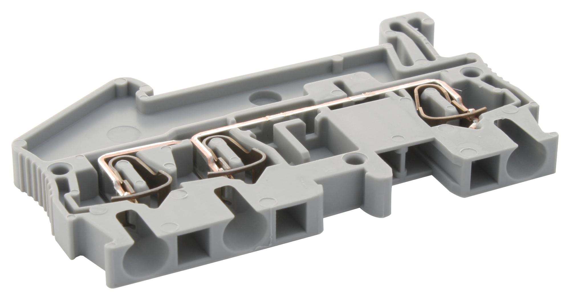 ST 2,5-TWIN TERMINAL BLOCK, DIN RAIL, 3POS, 12AWG PHOENIX CONTACT