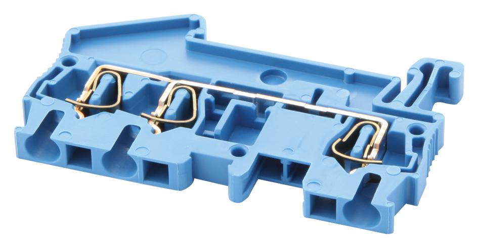 ST 2,5-TWIN BU TERMINAL BLOCK, DIN RAIL, 3POS, 12AWG PHOENIX CONTACT