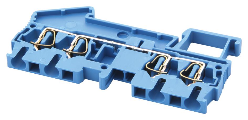 ST 2,5-QUATTRO BU TERMINAL BLOCK, DIN RAIL, 4POS, 12AWG PHOENIX CONTACT