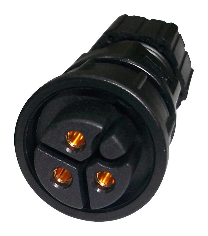PWC-03BFFA-LL7002 CIRCULAR CONNECTOR, RCPT, 3POS, CABLE AMPHENOL LTW