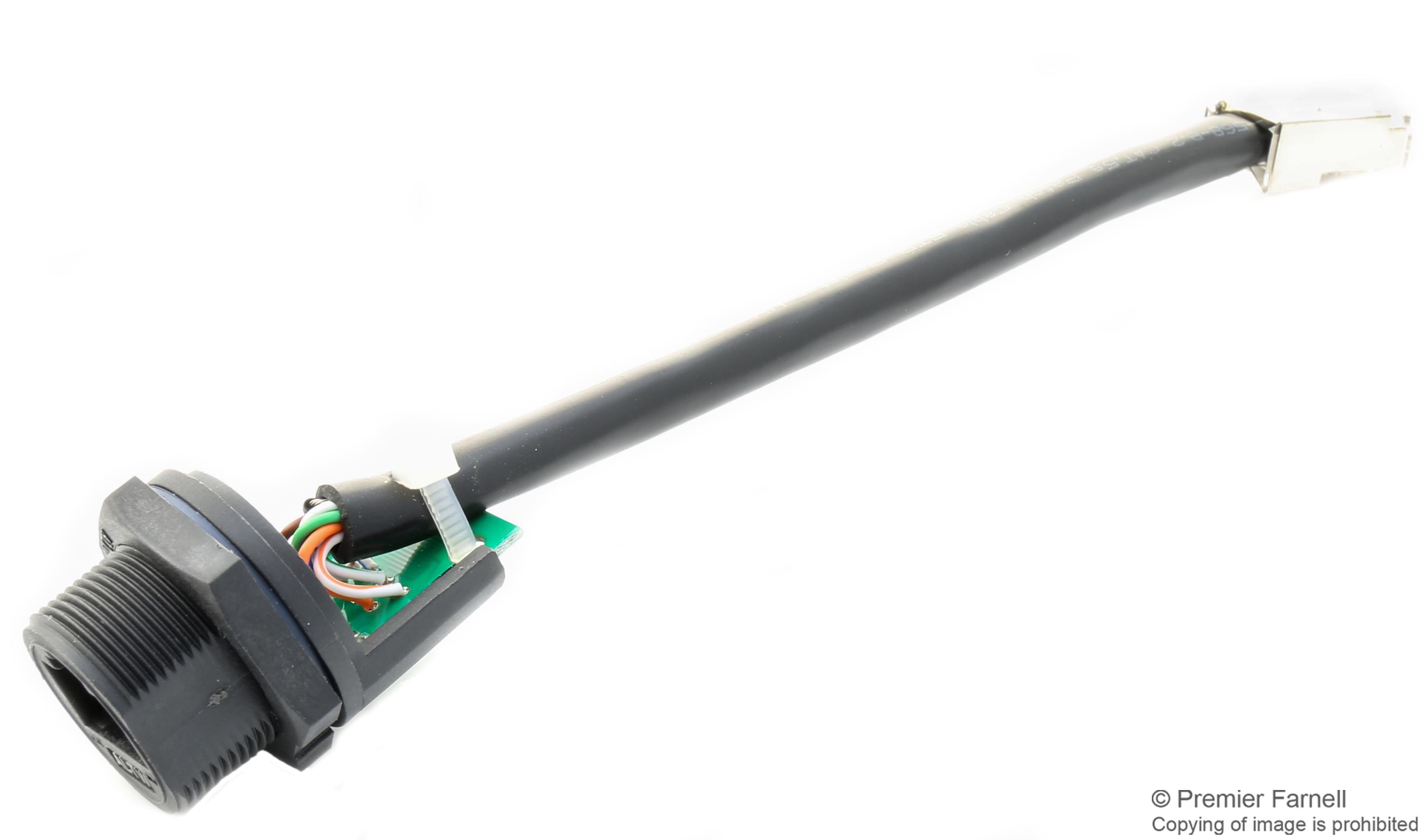 RCP-5SPFFP-SCM7B10 IN-LINE ADAPTER, RJ45 JACK-JACK, CAT5E AMPHENOL LTW