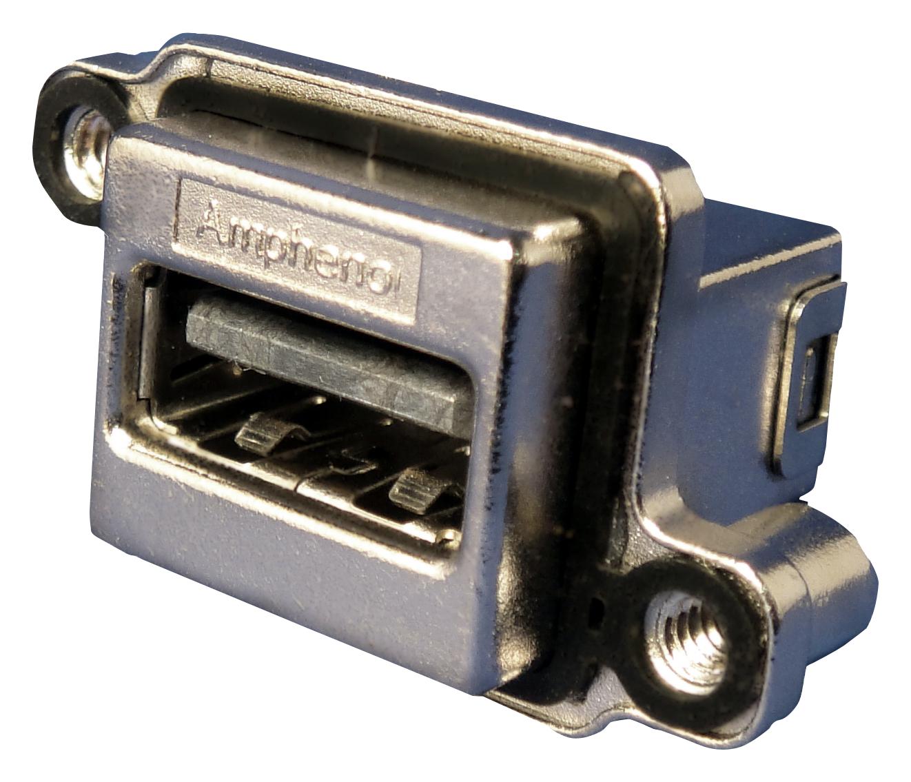 MUSBRA11130 SEALED USB, 2.0 TYPE A, RECEPTACLE, IP67 AMPHENOL ICC