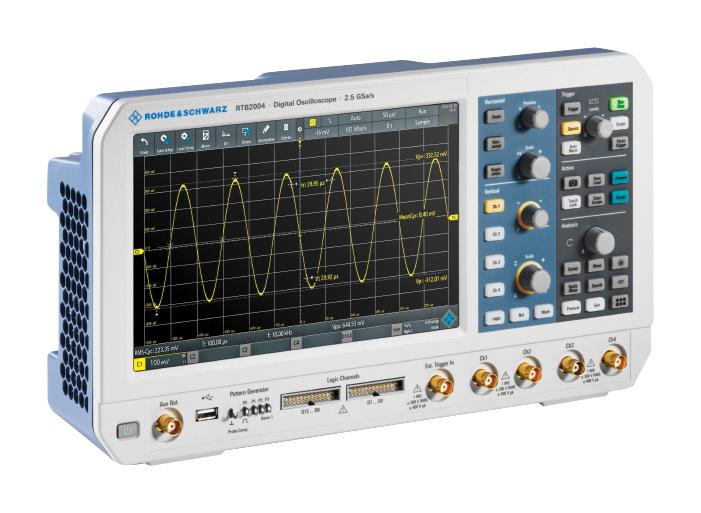 RTB2004 + RTB-B242 + RTB-B1 (RTB2K-204M) DIGITAL STORAGE OSC, 200MHZ, 4-CH, 3YEAR ROHDE & SCHWARZ