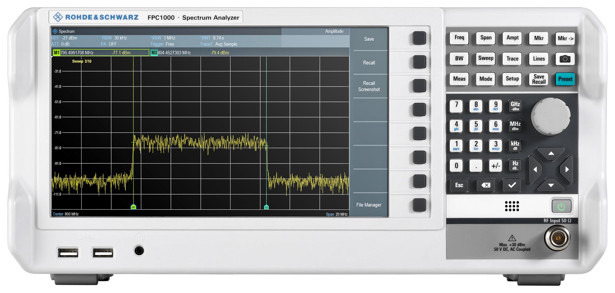FPC1000 (FPC-P1) SPECTRUM ANALYZER, 5 KHZ TO 1 GHZ ROHDE & SCHWARZ
