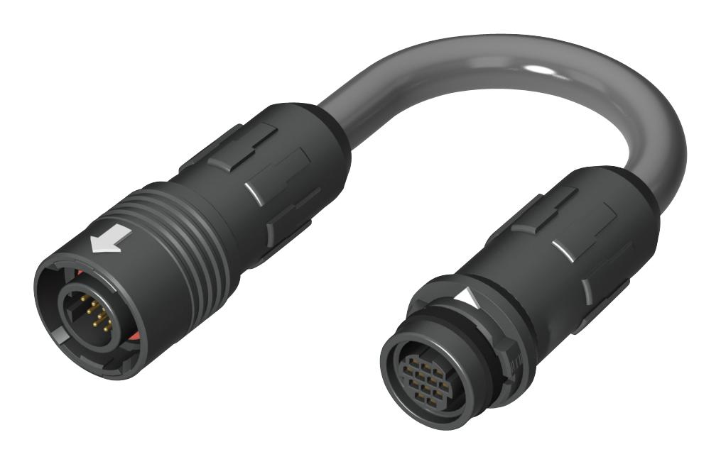 MCP-8-02-L-02.00-T-S CIR CABLE ASSY, 12POS, PLUG-RCPT, 2M SAMTEC