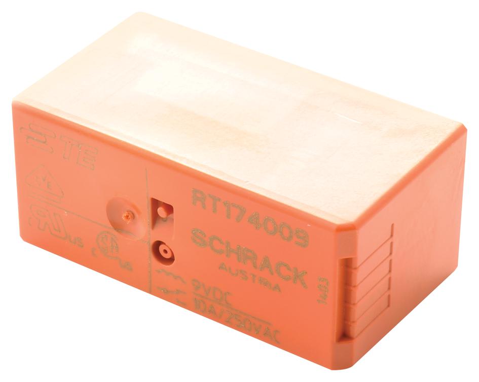 RT174009 POWER RELAY, SPDT, 10A, 250VAC, TH SCHRACK - TE CONNECTIVITY