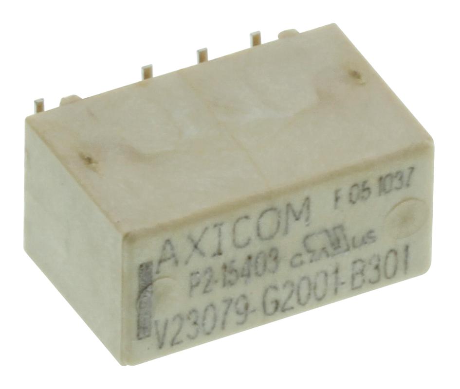 V23079D1001B301 RELAY, SIGNAL, DPDT, 250VAC, 220VDC, 2A AXICOM - TE CONNECTIVITY