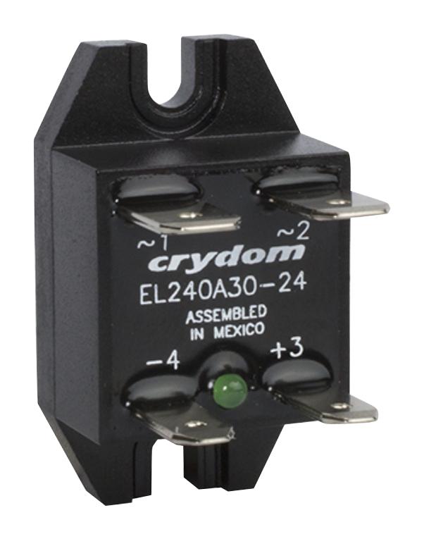 EL240A30-24 SOLID STATE RELAY, 30A, 21-27VDC, PANEL SENSATA/CRYDOM
