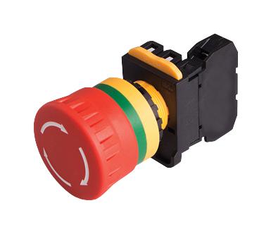 MCA20B-V4E10R EMERGENCY STOP SW, SPST-NO, 120V, SCREW MULTICOMP PRO