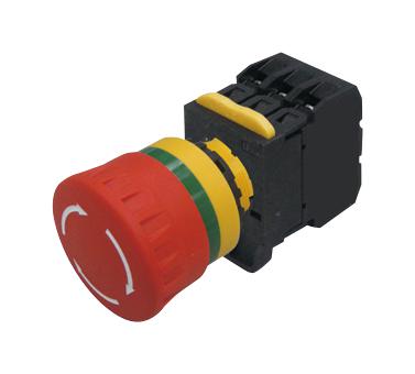 MCA20B-V4E03R EMERGENCY STOP SW, 3PST-NC, 120V, SCREW MULTICOMP PRO