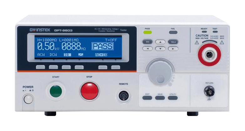 GPT-9612 AC VOLTAGE/RESISTANCE TESTER, 1KV, 2GOHM GW INSTEK