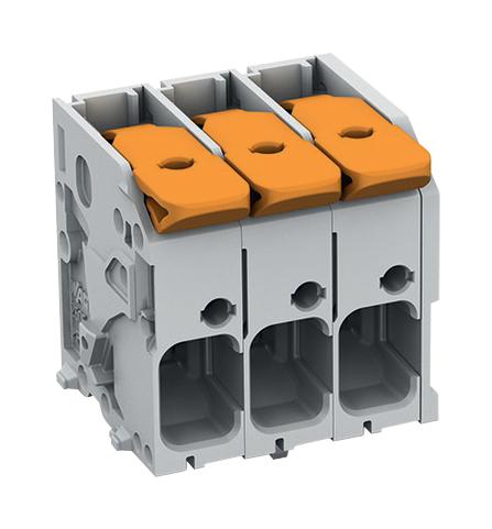 2606-1104/020-000 TB, WIRE TO BRD, 4POS, 8AWG WAGO