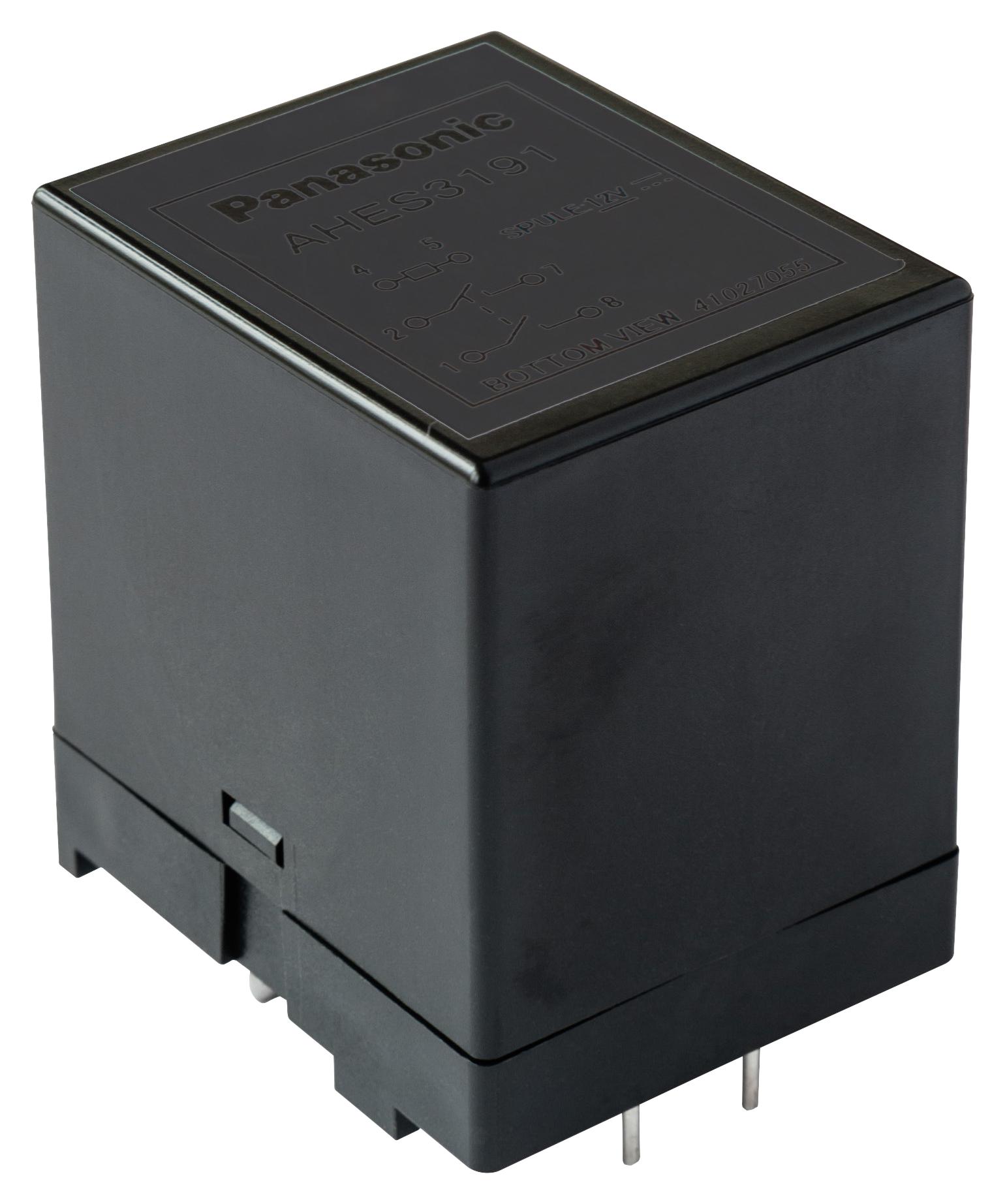 AHES4190 POWER RELAY, DPST-NO/SPST-NC, 1A, 277VAC PANASONIC