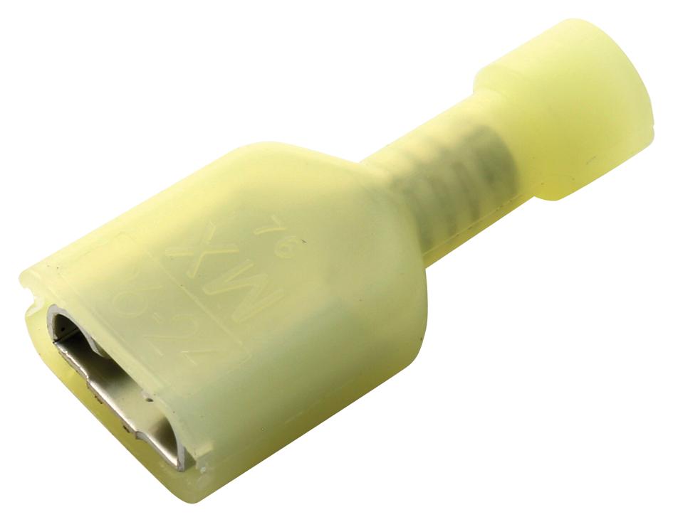 19003-0071 FEMALE DISCONNECT, 6.35MM, 26-24AWG, YEL MOLEX