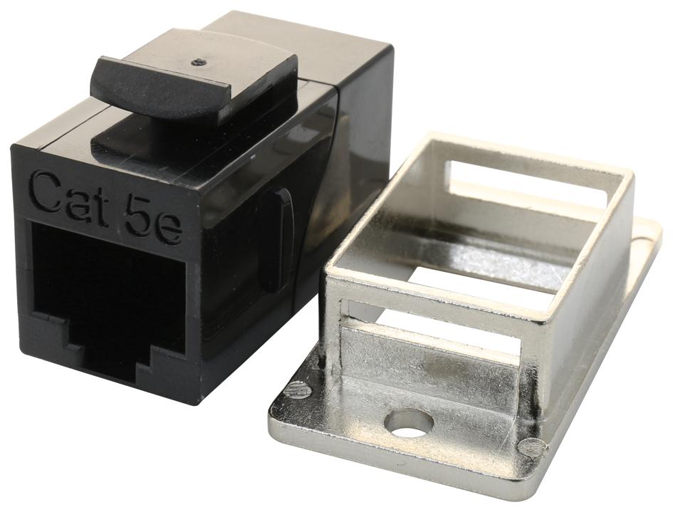 ECF504-C5 COUPLER, RJ45 JACK, 8POS, CAT5E L-COM