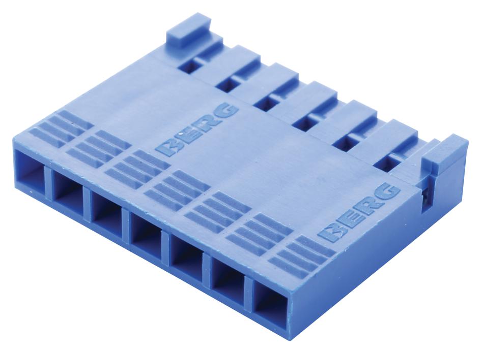 65240-007LF RCPT HOUSING, 7POS, GF POLYESTER, BLUE AMPHENOL ICC