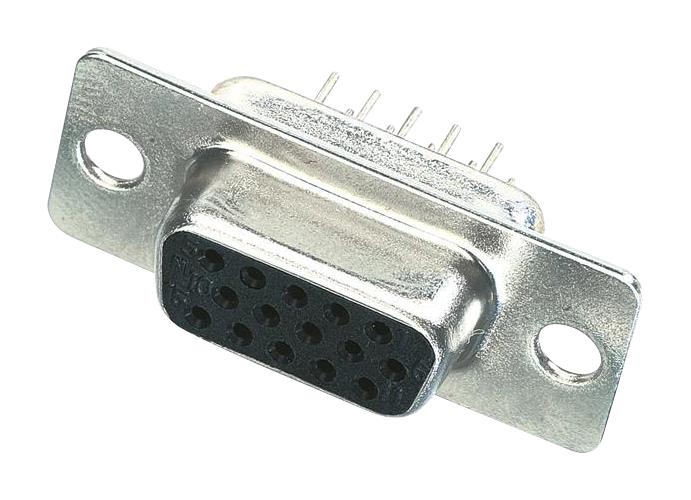 09563517500 HD D-SUB CONN, RCPT, 44POS, TH HARTING