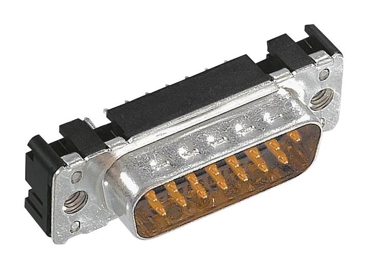 09652616711 D-SUB CONN, PLUG, 15POS, TH HARTING