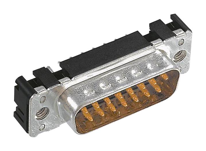 09652696713 D-SUB CONN, PLUG, 15POS, TH HARTING